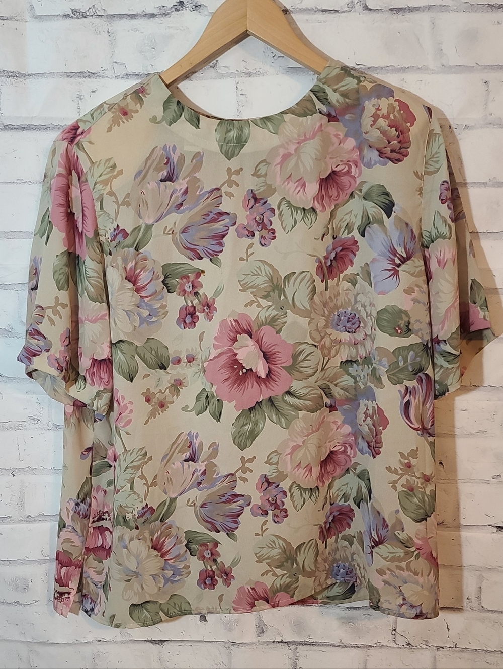 Vintage Alfred Dunner Floral Plus Size Blouse Sz 20W